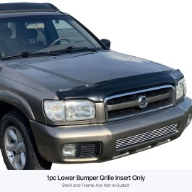 APS GR14FEC60S - Polished Stainless Steel Lower Bumper Horizontal Billet Grille