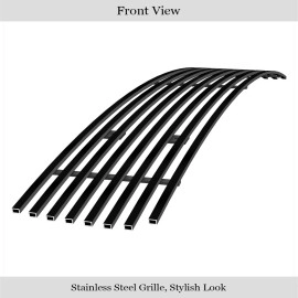 APS GR14FED15J - Black Stainless Steel Lower Bumper Horizontal Billet Grille