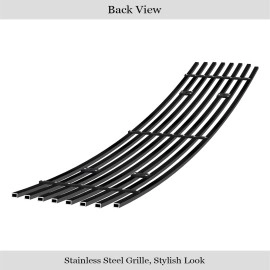 APS GR14FED15J - Black Stainless Steel Lower Bumper Horizontal Billet Grille