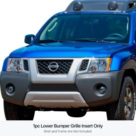 APS GR14FEE75J - Black Stainless Steel Lower Bumper Horizontal Billet Grille