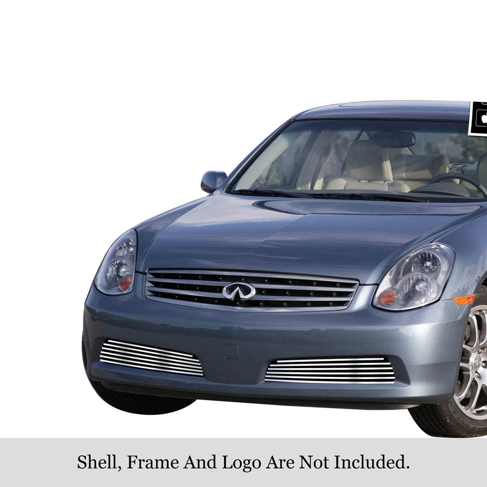 APS GR14FEF05S - Polished Stainless Steel Lower Bumper Horizontal Billet Grille