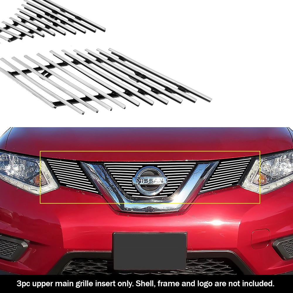 APS GR14FFC87A - Polished Aluminum Main Upper Horizontal Billet Grille