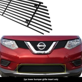 APS GR14FFC88H - Black Aluminum Lower Bumper Horizontal Billet Grille