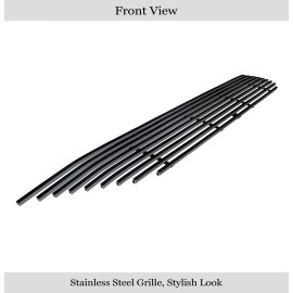 APS GR14FFC92J - Black Stainless Steel Lower Bumper Horizontal Billet Grille