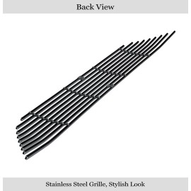 APS GR14FFC92J - Black Stainless Steel Lower Bumper Horizontal Billet Grille
