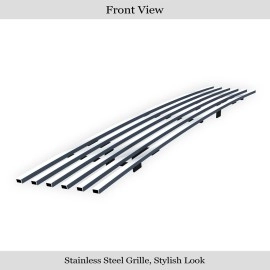 APS GR14FFC96S - Polished Stainless Steel Lower Bumper Horizontal Billet Grille