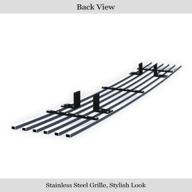 APS GR14FFC96S - Polished Stainless Steel Lower Bumper Horizontal Billet Grille
