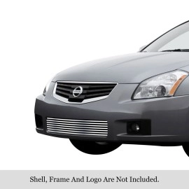 APS GR14FFD64S - Polished Stainless Steel Lower Bumper Horizontal Billet Grille