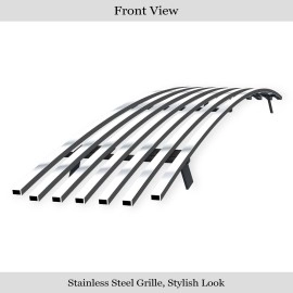APS GR14FFD64S - Polished Stainless Steel Lower Bumper Horizontal Billet Grille