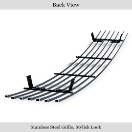 APS GR14FFD64S - Polished Stainless Steel Lower Bumper Horizontal Billet Grille