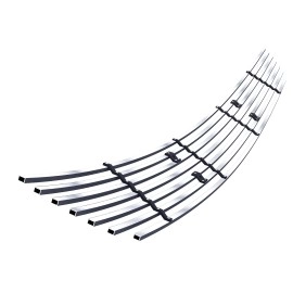 APS GR14FFD86C - Hairline Stainless Steel Lower Bumper Horizontal Billet Grille