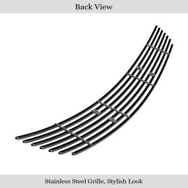 APS GR14FFD86J - Black Stainless Steel Lower Bumper Horizontal Billet Grille