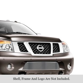 APS GR14FFE08S - Polished Stainless Steel Lower Bumper Horizontal Billet Grille