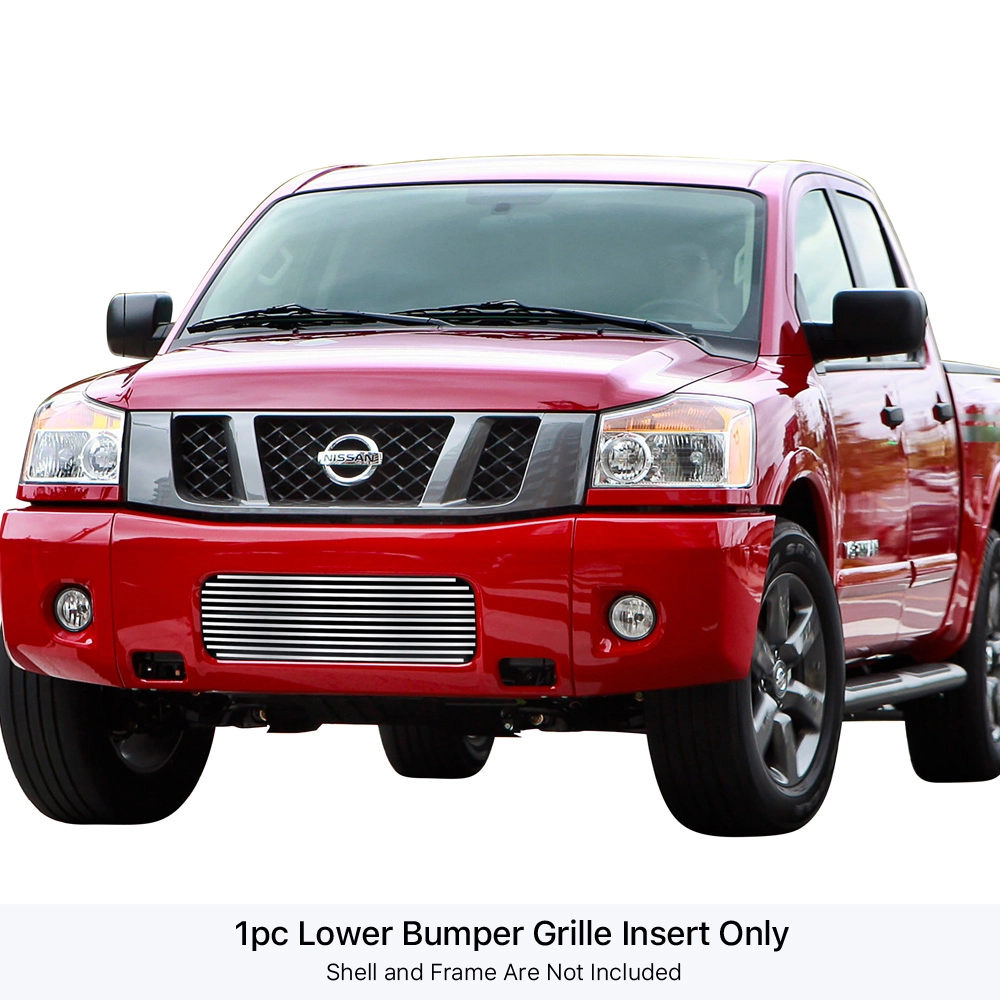 APS GR14FFF15S - Polished Stainless Steel Lower Bumper Horizontal Billet Grille