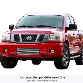 APS GR14FFF15S - Polished Stainless Steel Lower Bumper Horizontal Billet Grille
