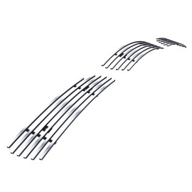 APS GR14FFH86S - Black Stainless Steel Lower Bumper Horizontal Billet Grille