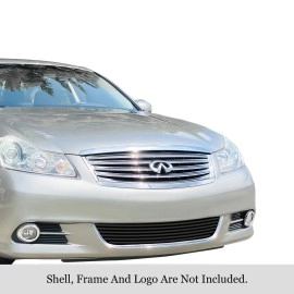 APS GR14FFI58J - Black Stainless Steel Lower Bumper Horizontal Billet Grille