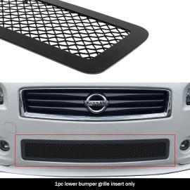 APS GR14GEB25H - Black Stainless Steel Lower Bumper 1.8mm Wire Mesh Grille