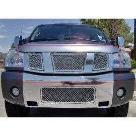 APS GR14GED22S - Polished Stainless Steel Main Upper 2.5mm Wire Mesh Grille
