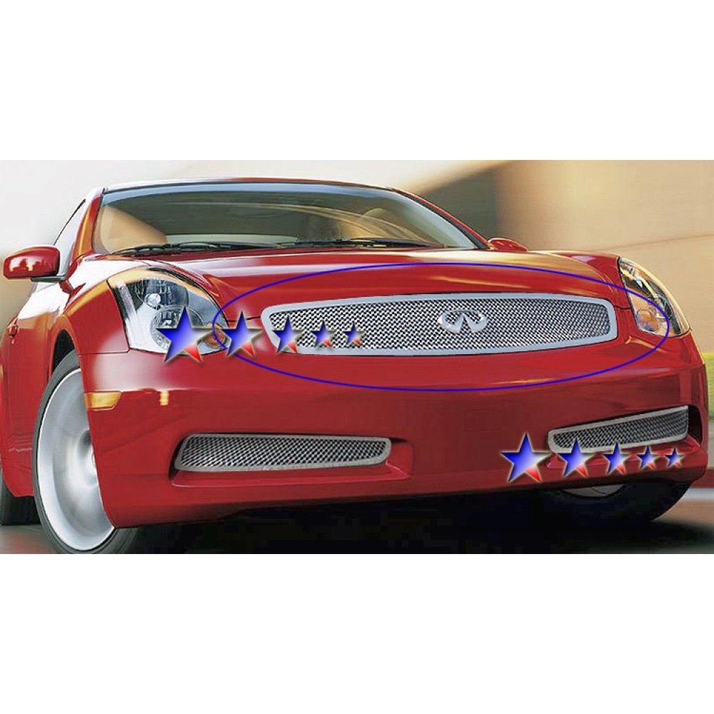 APS GR14GEF02T - Polished Stainless Steel Main Upper 1.8mm Wire Mesh Grille