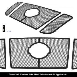 APS GR14GFC83H - Black Stainless Steel Main Upper 1.8mm Wire Mesh Grille