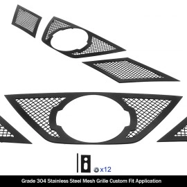 APS GR14GFC87H - Black Stainless Steel Main Upper 1.8mm Wire Mesh Grille