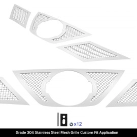 APS GR14GFC87T - Polished Stainless Steel Main Upper 1.8mm Wire Mesh Grille