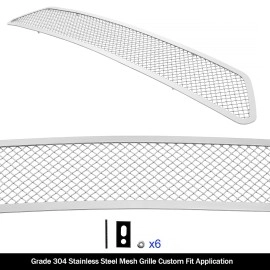 APS GR14GFC88T - Polished Stainless Steel Lower Bumper 1.8mm Wire Mesh Grille