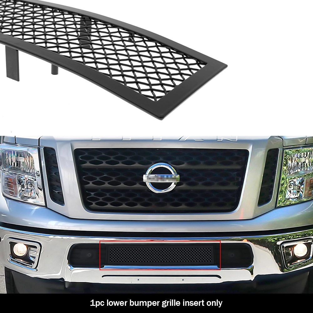 APS GR14GFC96H - Black Stainless Steel Lower Bumper 1.8mm Wire Mesh Grille