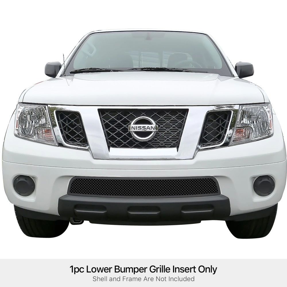 APS GR14GFD13H - Black Stainless Steel Lower Bumper 1.8mm Wire Mesh Grille