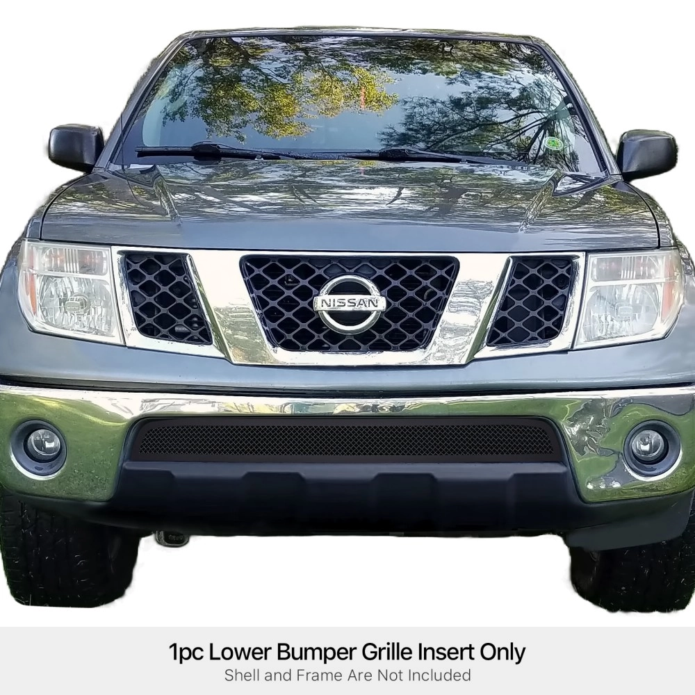 APS GR14GFD33H - Black Stainless Steel Lower Bumper 1.8mm Wire Mesh Grille