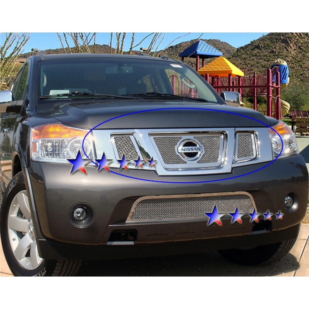 APS GR14GFE07T - Polished Stainless Steel Main Upper 1.8mm Wire Mesh Grille