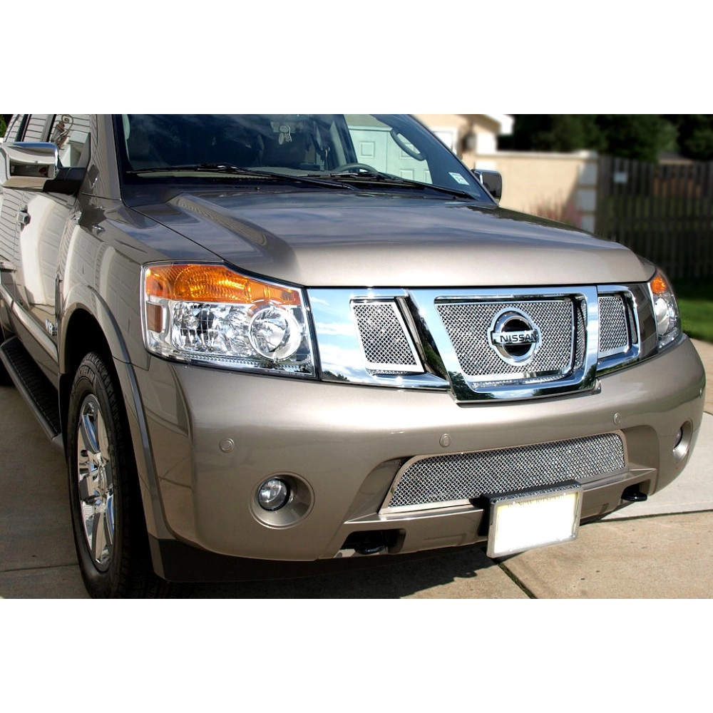 APS GR14GFE08T - Polished Stainless Steel Lower Bumper 1.8mm Wire Mesh Grille