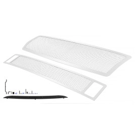 APS GR14GGI03T - Polished Stainless Steel Main Upper + Lower Bumper 1.8mm Wire Mesh Grille