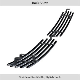APS GR14HEA17J - Black Stainless Steel Lower Bumper Horizontal Billet Grille