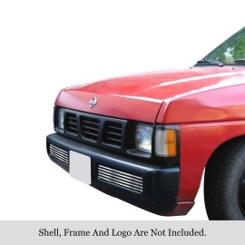 APS GR14HEA17S - Polished Stainless Steel Lower Bumper Horizontal Billet Grille