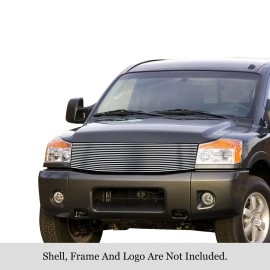 APS GR14HEC64C - Hairline Stainless Steel Main Upper Horizontal Billet Grille