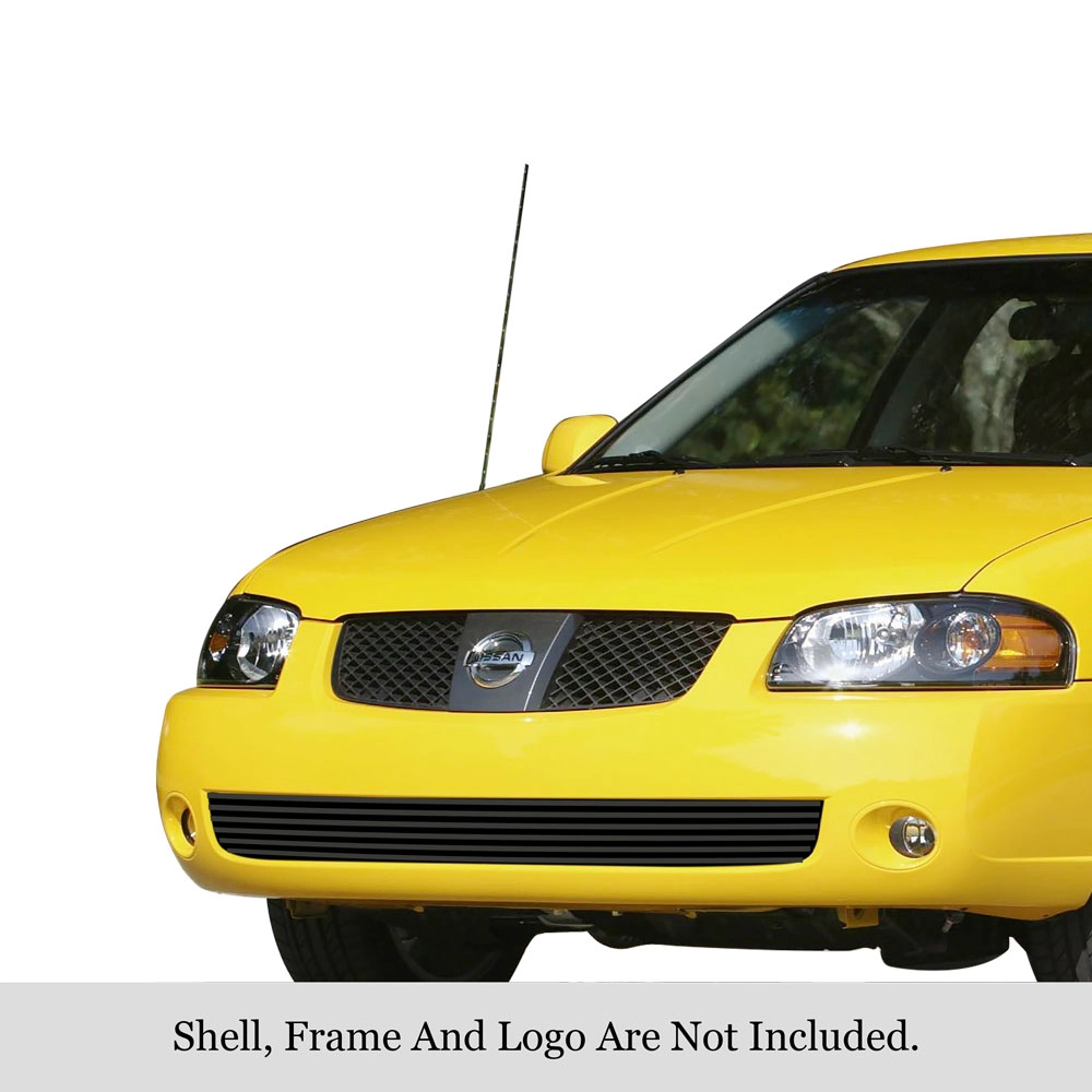 APS GR14HED03J - Black Stainless Steel Lower Bumper Horizontal Billet Grille