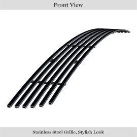 APS GR14HED03J - Black Stainless Steel Lower Bumper Horizontal Billet Grille