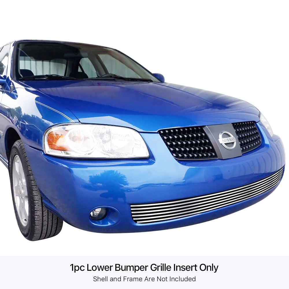 APS GR14HED03S - Polished Stainless Steel Lower Bumper Horizontal Billet Grille