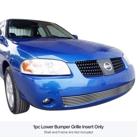 APS GR14HED03S - Polished Stainless Steel Lower Bumper Horizontal Billet Grille