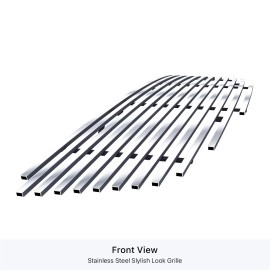 APS GR14HED11C - Hairline Stainless Steel Main Upper Horizontal Billet Grille
