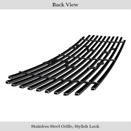 APS GR14HED13J - Black Stainless Steel Lower Bumper Horizontal Billet Grille