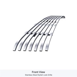 APS GR14HED16S - Polished Stainless Steel Lower Bumper Horizontal Billet Grille