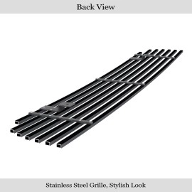 APS GR14HED20J - Black Stainless Steel Lower Bumper Horizontal Billet Grille