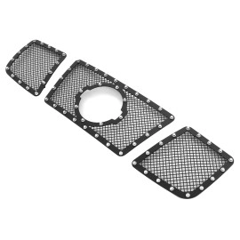APS GR14LED12H - Black Stainless Steel Main Upper 1.8mm Wire Mesh Grille w/ Rivet