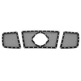 APS GR14LED12H - Black Stainless Steel Main Upper 1.8mm Wire Mesh Grille w/ Rivet