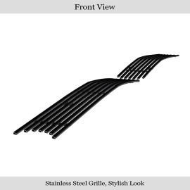 APS GR16FEA31J - Black Stainless Steel Lower Bumper Horizontal Billet Grille
