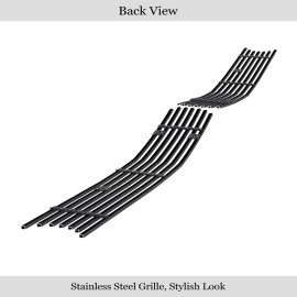 APS GR16FEA31J - Black Stainless Steel Lower Bumper Horizontal Billet Grille
