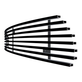 APS GR16FEH07J - Black Stainless Steel Lower Bumper Horizontal Billet Grille
